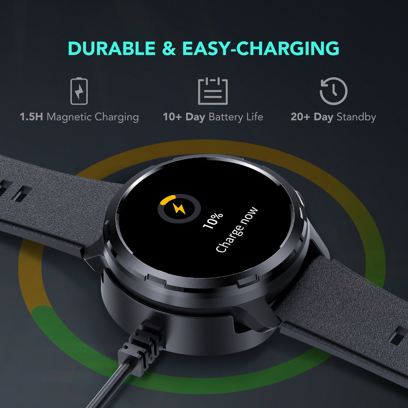 Smartwatch best sale with battery