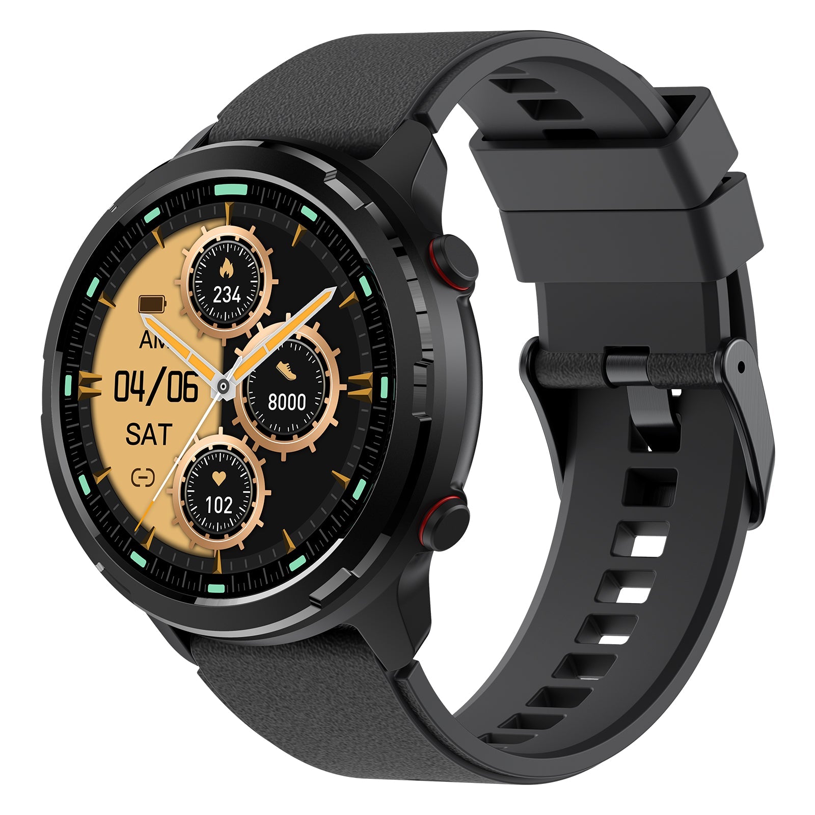 SKG V9C Smart Watch for Men Women Smartwatch with GPS for Android